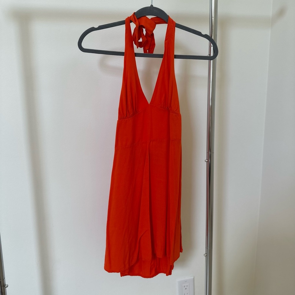 Orange, Size Small, Wild Fable Halter Dress